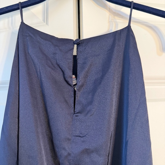 Tiered Navy midi dress- 12 - Picture 6 of 10